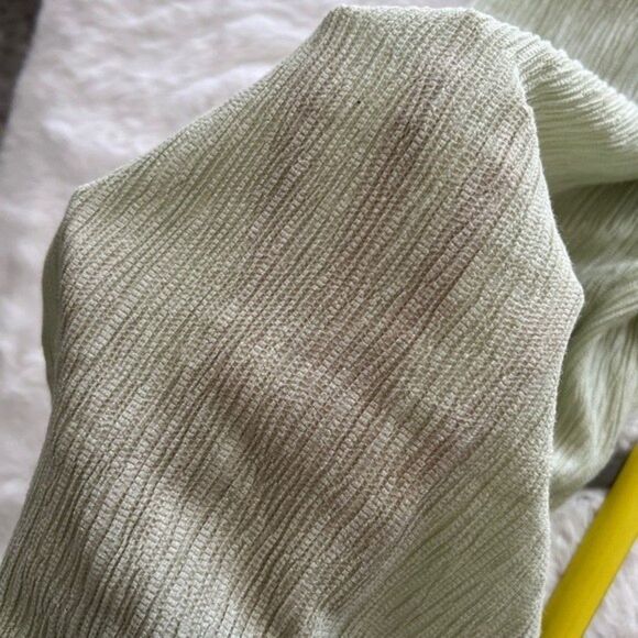 Mango Straight Lyocell Pants Pastel Green - Picture 12 of 12